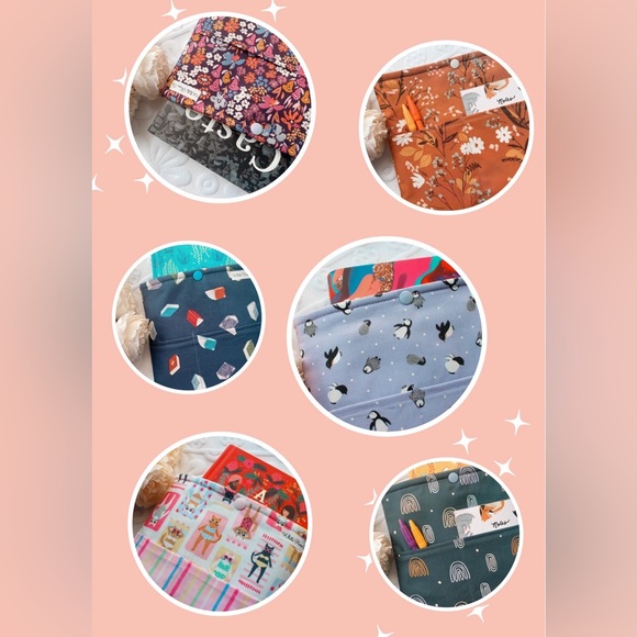 Medium Book Sleeve (Handmade) ~ White Rose Co. - Picture 5 of 5